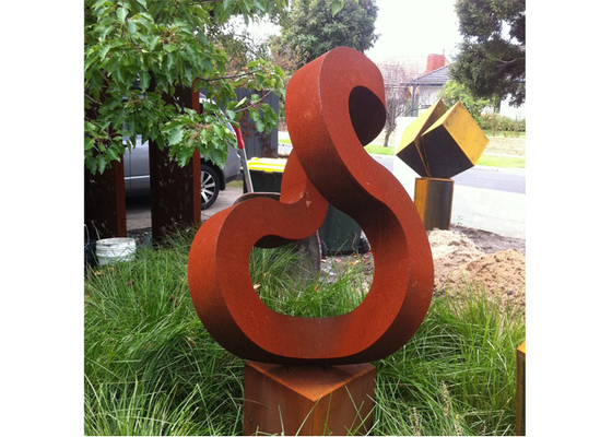 Un buen precio. Rusty Abstract Corten Steel Sculpture al aire libre para el jardín en línea