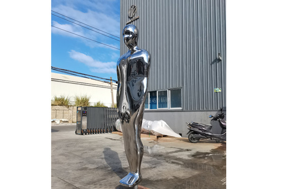 Un buen precio. escultura desnuda de acero inoxidable del hombre 316L de la altura de los 200cm en línea