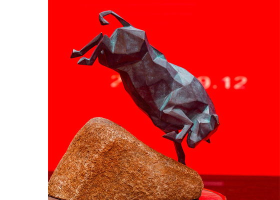Escultura de bronce Handcrafted decorativa interior de Bull del bastidor