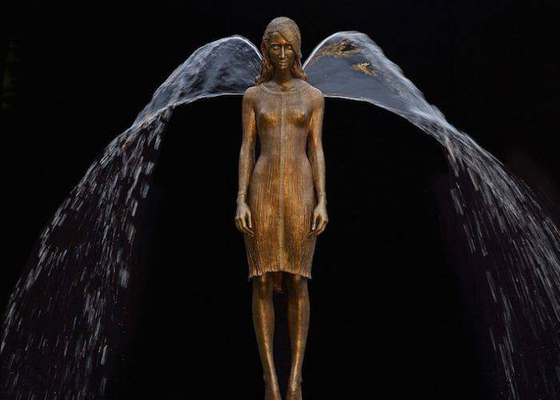 Un buen precio. Escultura de bronce de la fuente de la muchacha del bastidor perdido de la cera en línea