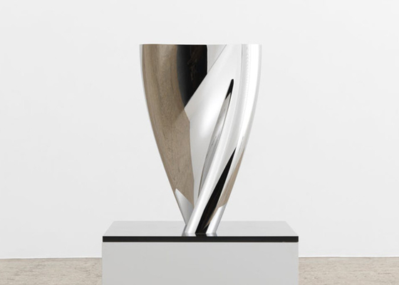 El OEM del ODM pulió la escultura moderna de acero inoxidable para la decoración interior