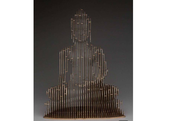 Estatua de acero inoxidable de Buda del hueco para la decoración al aire libre e interior