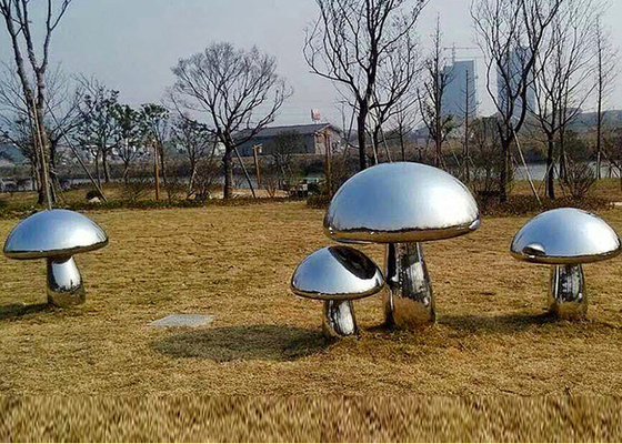 Un buen precio. Escultura de acero inoxidable pulida modificada para requisitos particulares de la seta para el parque al aire libre del jardín en línea